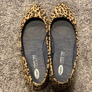 Dr Scholl’s Memory Foam Cool Fit cheetah flats